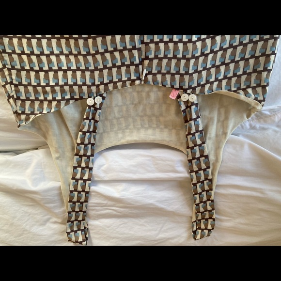 Wow & Flutter Art Deco Print A-line mini jumper w/pockets Large - Picture 12 of 14